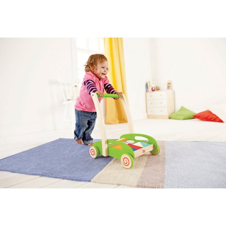 Hape  Chariot avec cubes en bois 