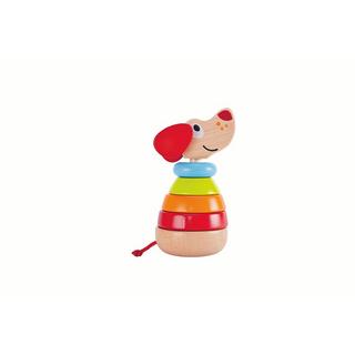 Hape  Puppy arc-en-ciel à empiler en bois 