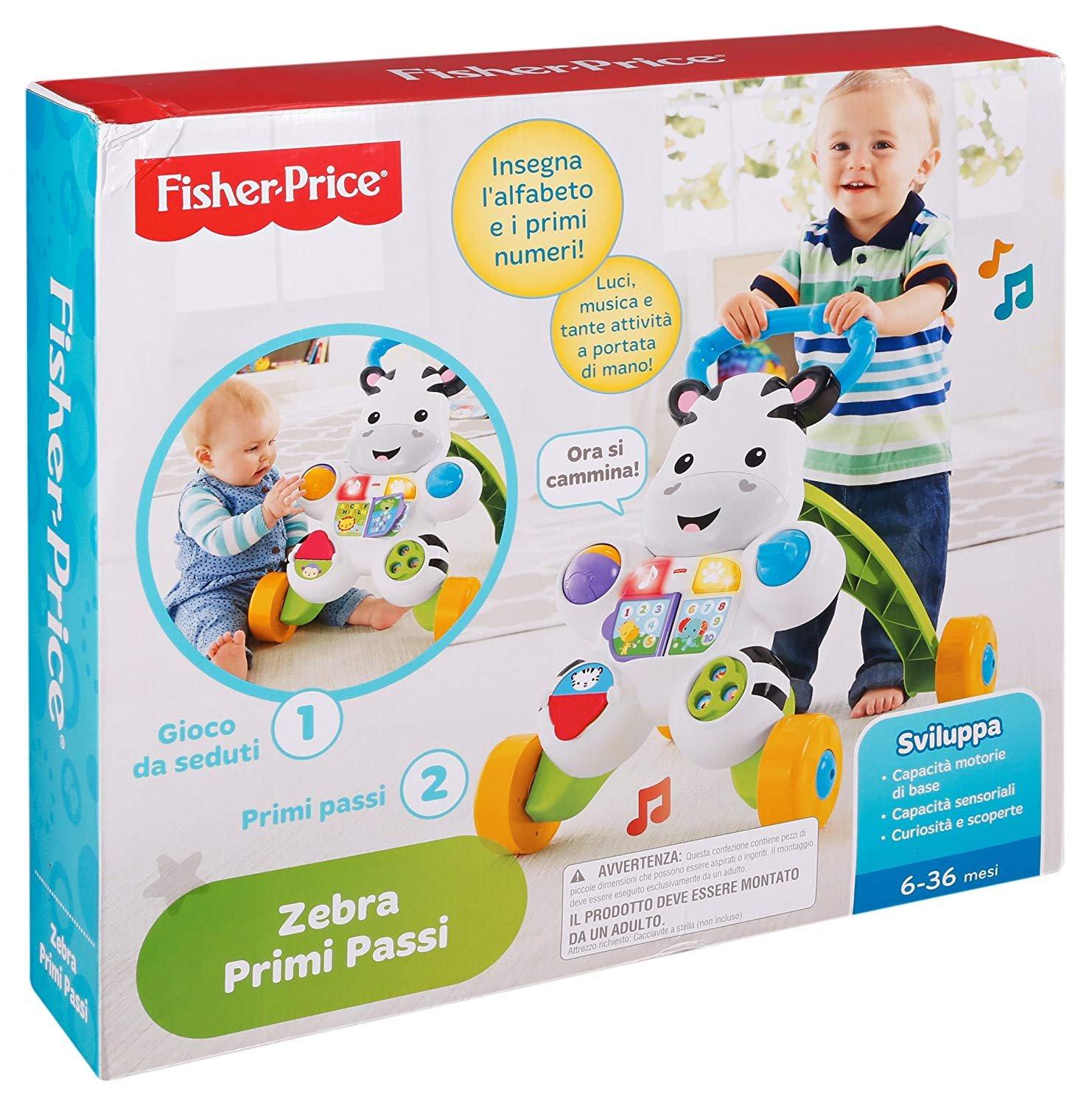 Fisher Price  Zebra Lauflernwagen, Tedesco 