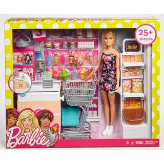 Barbie  Supermarkt und Puppe 
