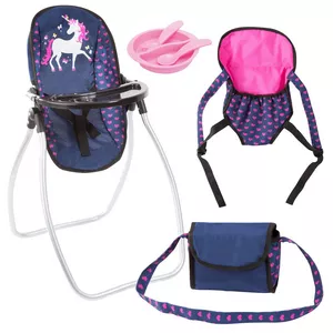 Seggiolone per bambole + accessori 9-in-1