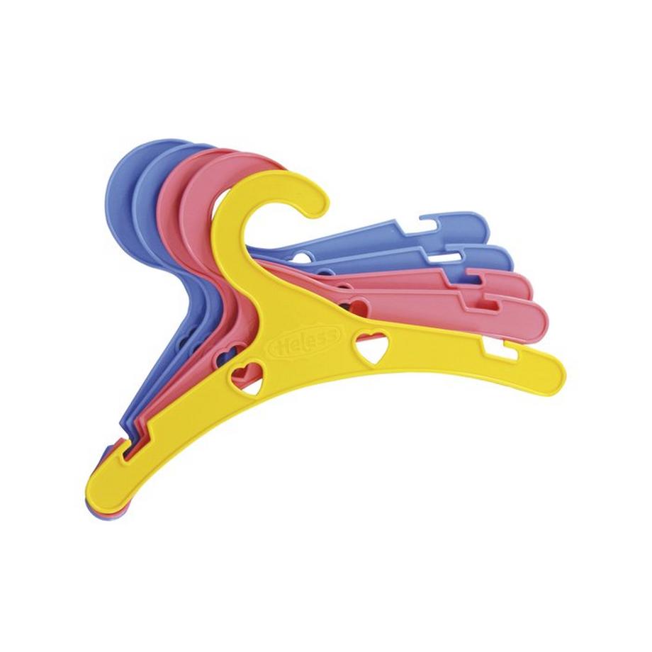 Heless  Bunte Puppenkleiderbügel, 5 Stück 