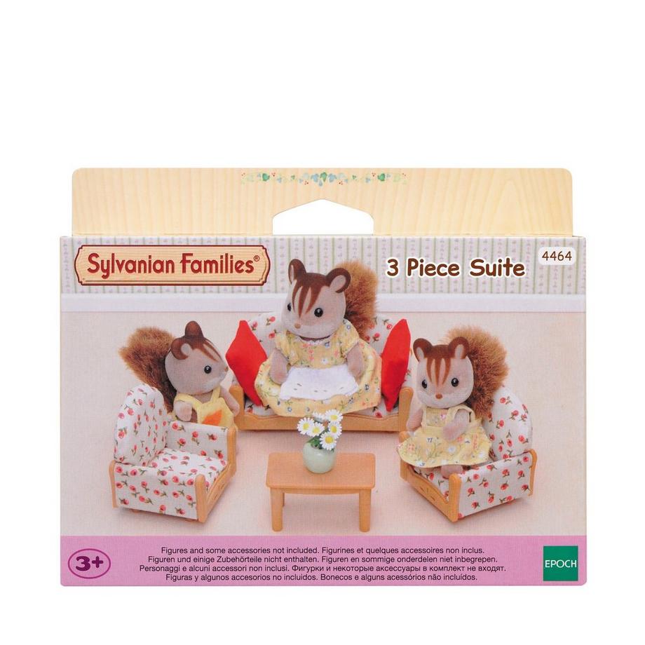 Sylvanian Families  Le canapé, 2 fauteuils et table basse 