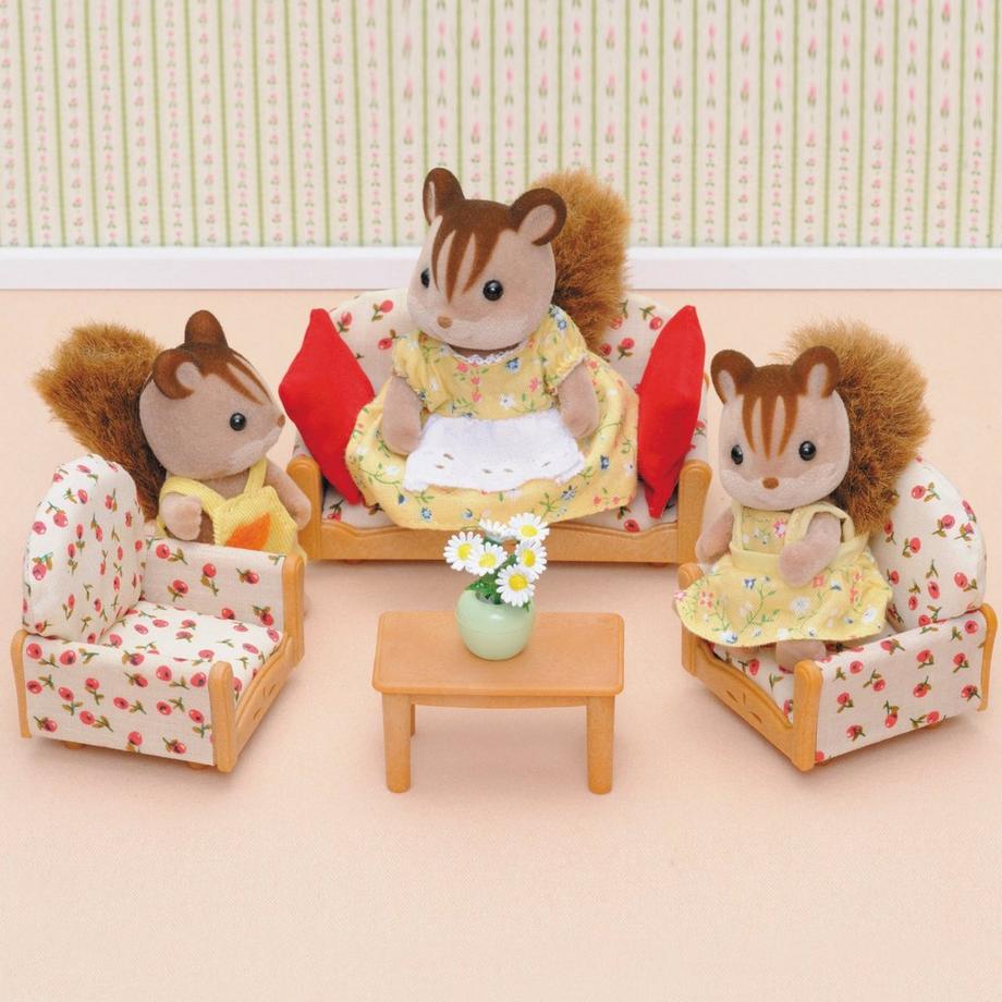 Sylvanian Families  Le canapé, 2 fauteuils et table basse 