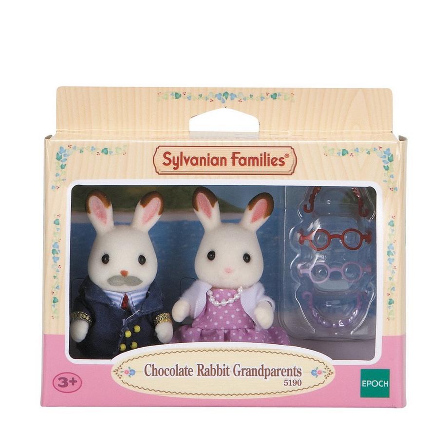 Sylvanian Families  Les grands-parents lapin chocolat 