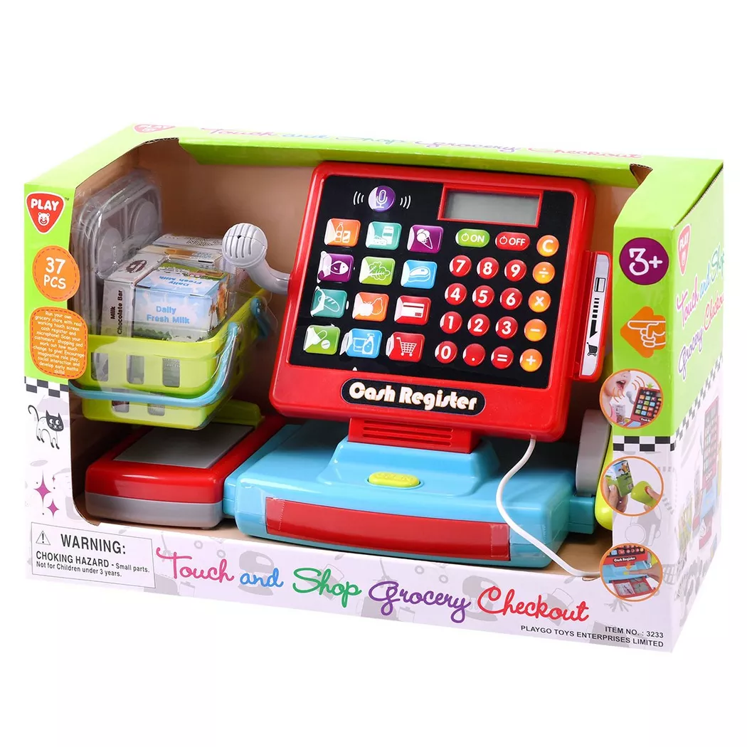 Play&Go Touchscreen Supermarket Cash Register Multicolor