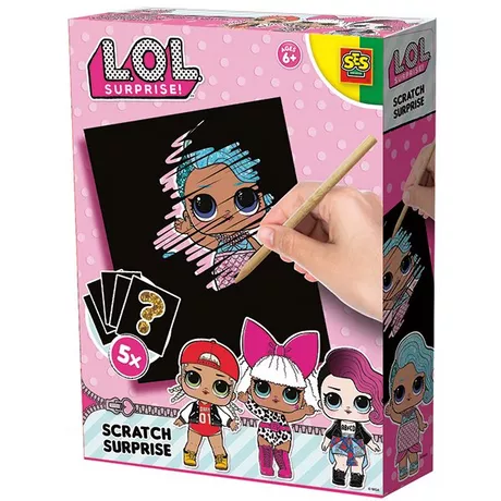 Sombo *L.O.L.  KRATZBILDER L.O.L. Surprise! image pour égratigner Multicolor