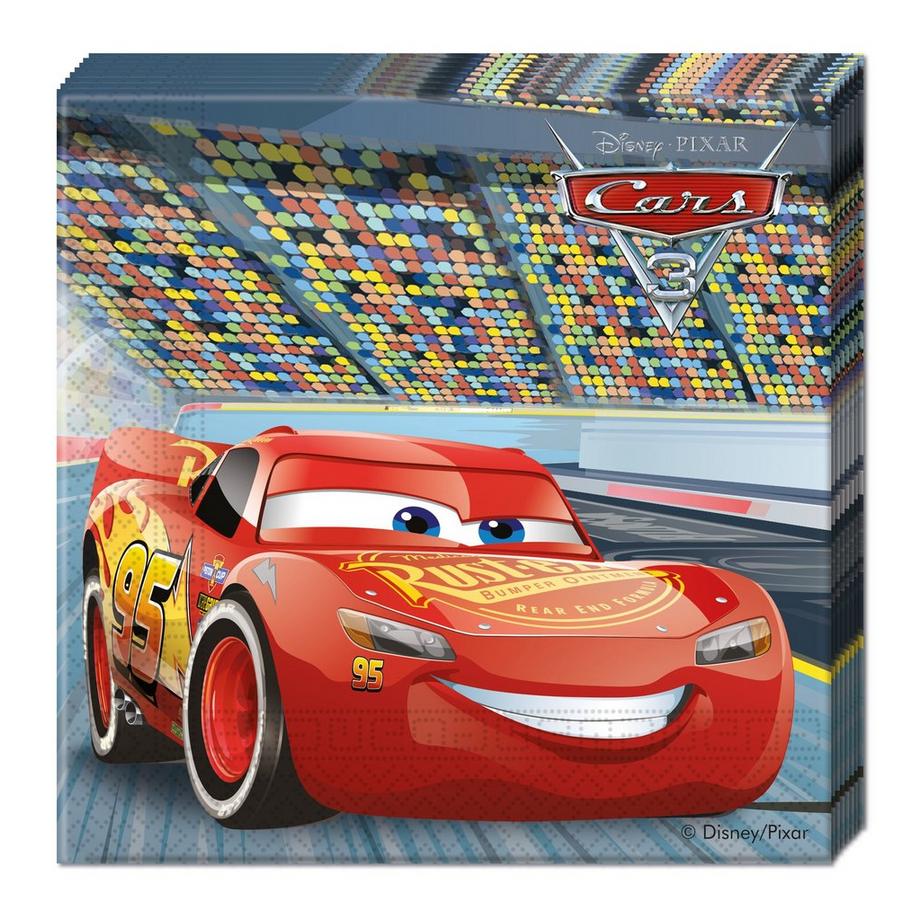 Procos  20 Serviettes Cars 3 33x33 cm 