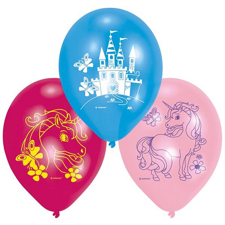 amscan  Ballons licorne, 6 pièces 