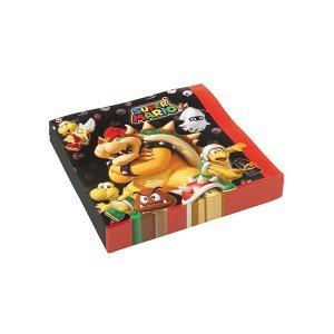 Image of amscan 20 Papierservietten Super Mario