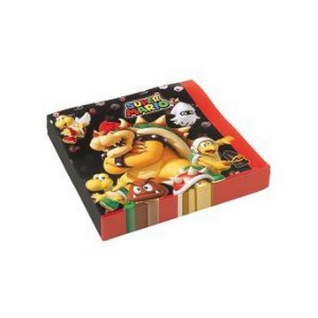8 Cartes d'invitation & enveloppes Super Mario