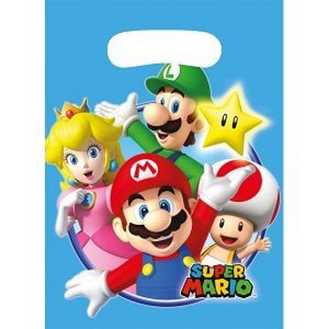 8 Borse da festa Super Mario