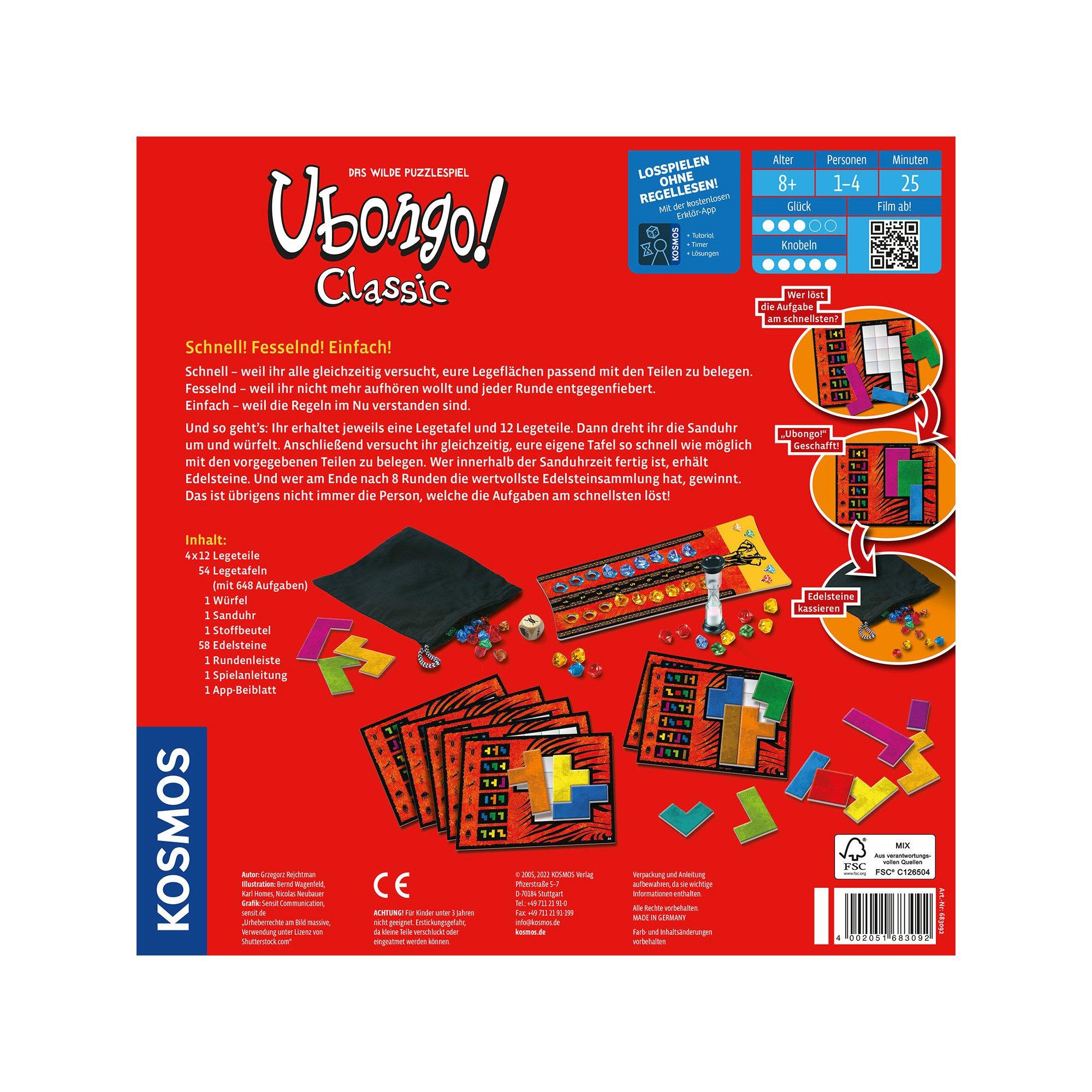 Kosmos  Ubongo - Das wilde Legespiel, Allemand 