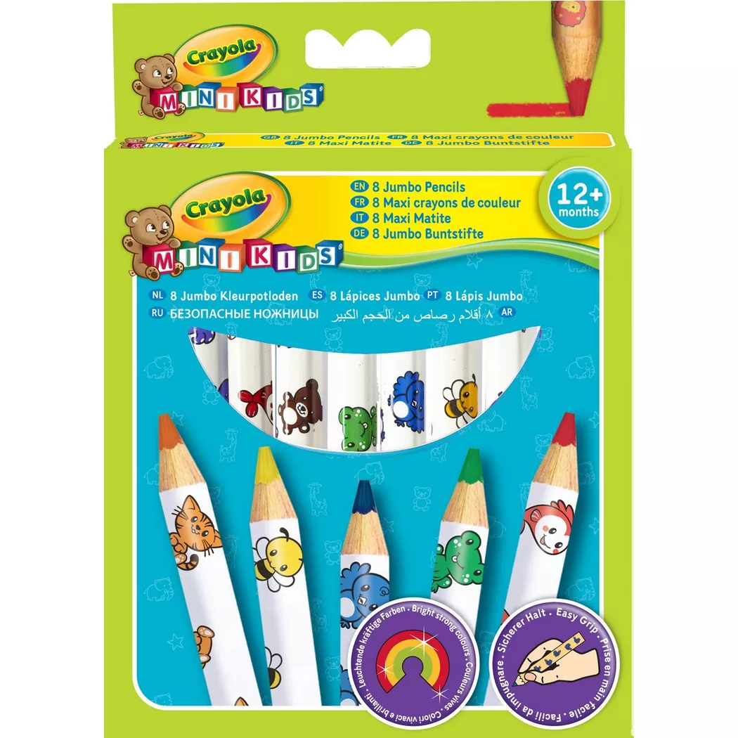 Crayola Mini Kids Jumbo dekorierte Bleistifte 8 Stk.