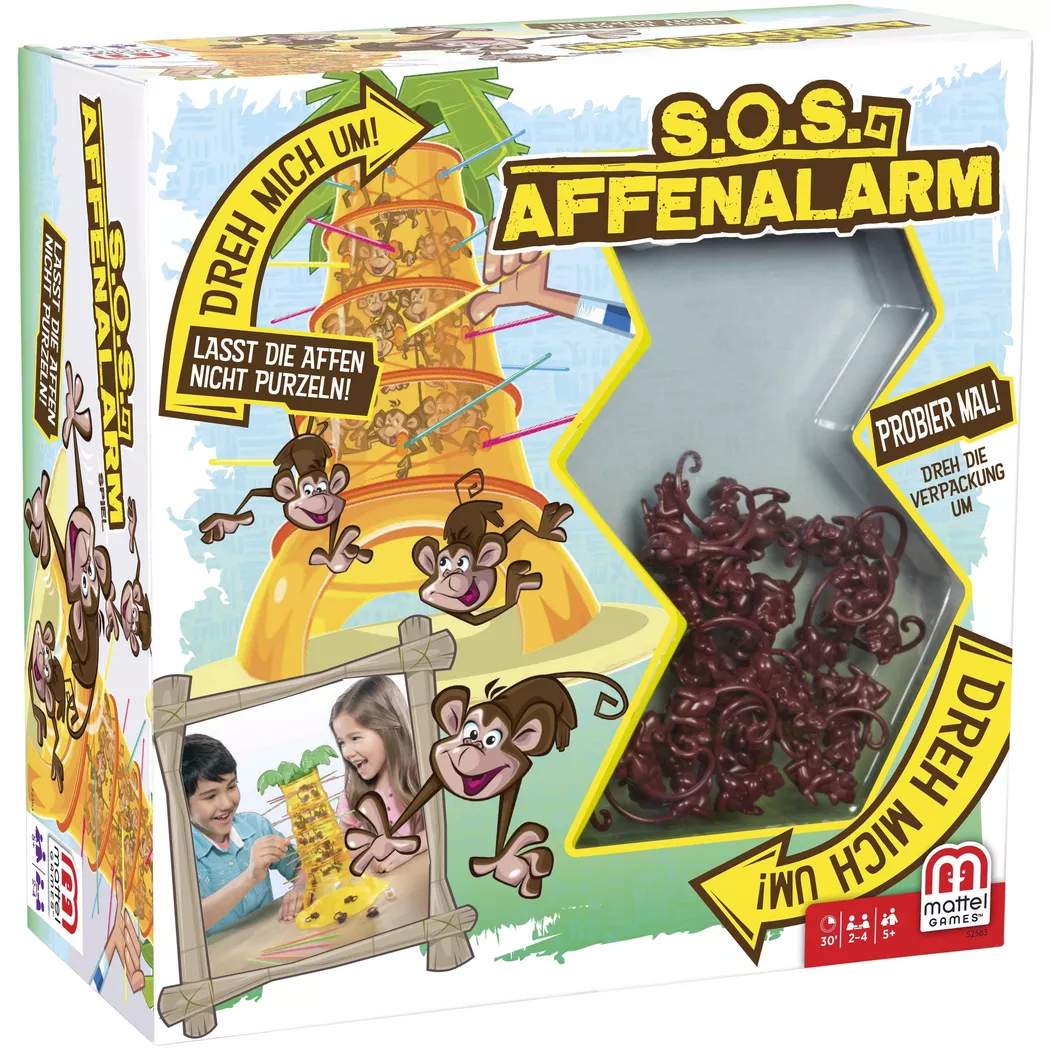 Mattel Games - S.O.S. Affenalarm, Deutsch 2