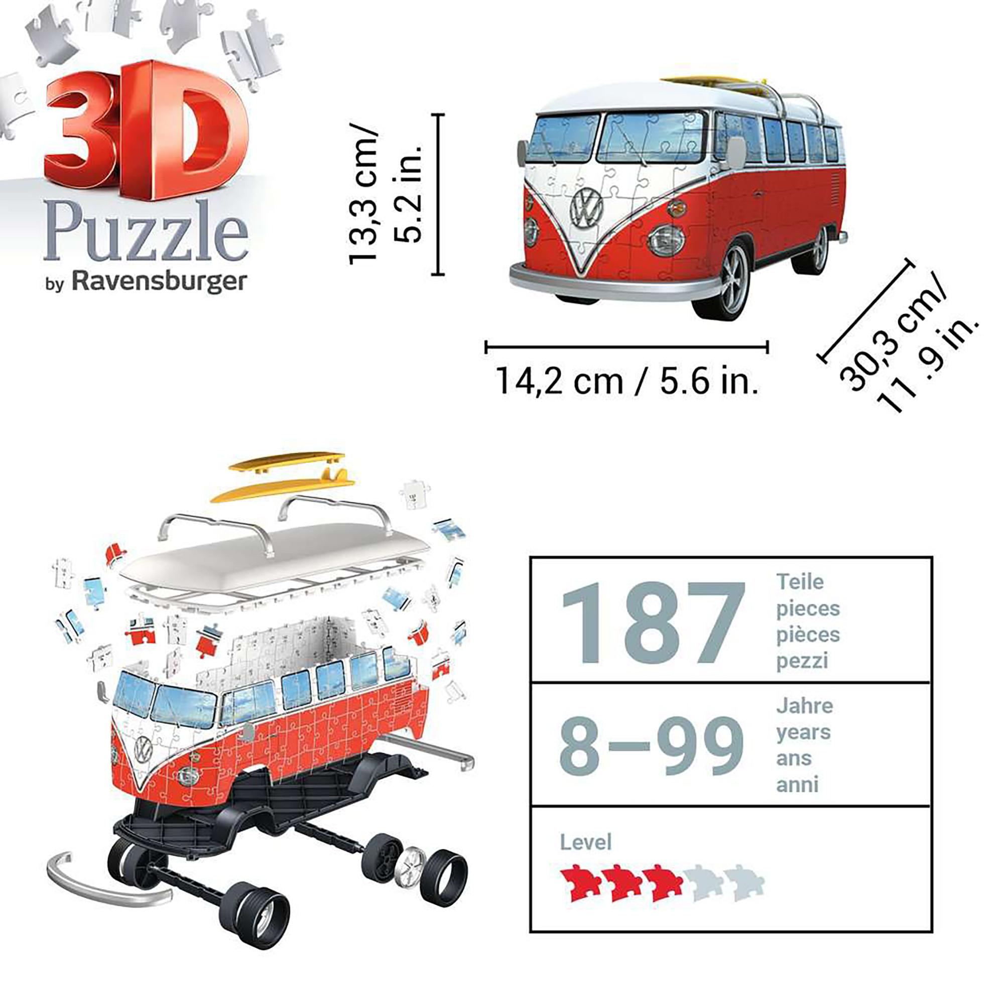 Ravensburger  3D Puzzle VW Bulli T1, 162 Teile 