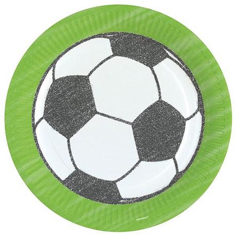 Sombo  8 Kartonteller Fussball 23 cm 