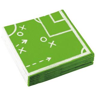 Sombo 20 Serviettes en papier football 33x33 cm  
