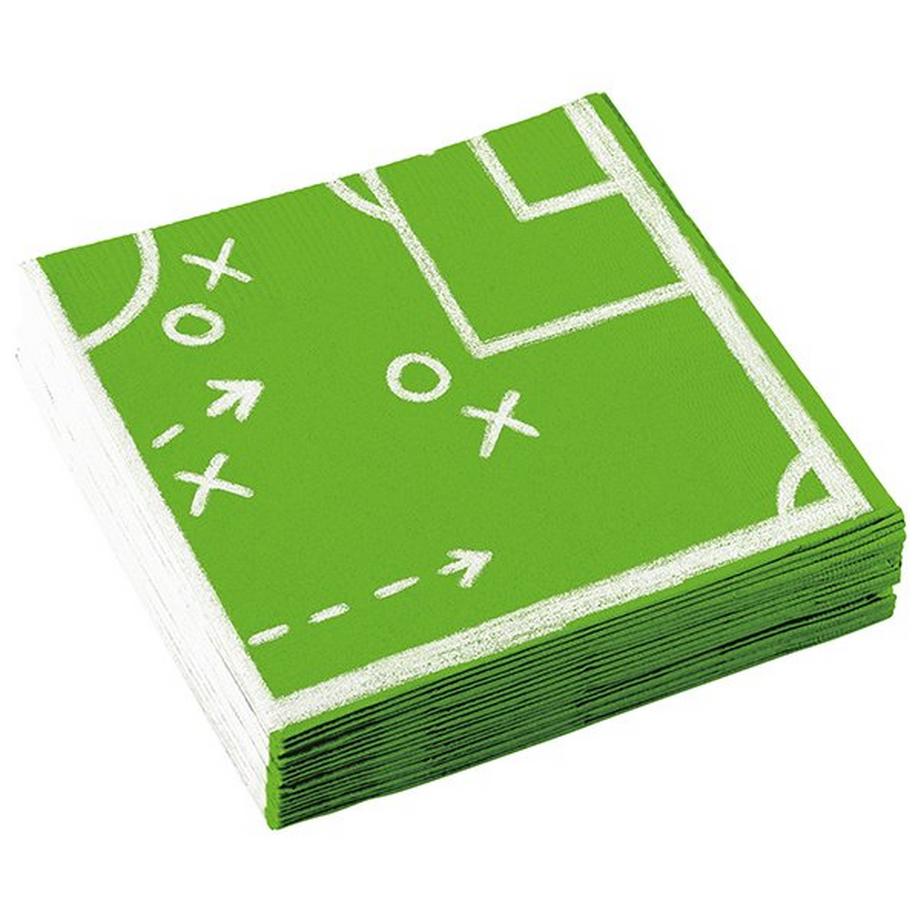 Sombo 20 Papierservietten Fussball 33x33 cm  