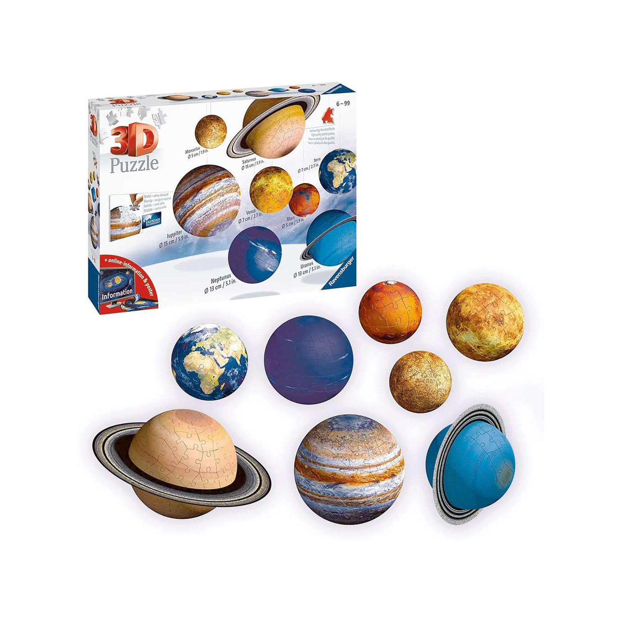 Ravensburger  3D puzzle 8 planètes, 522 pièces 