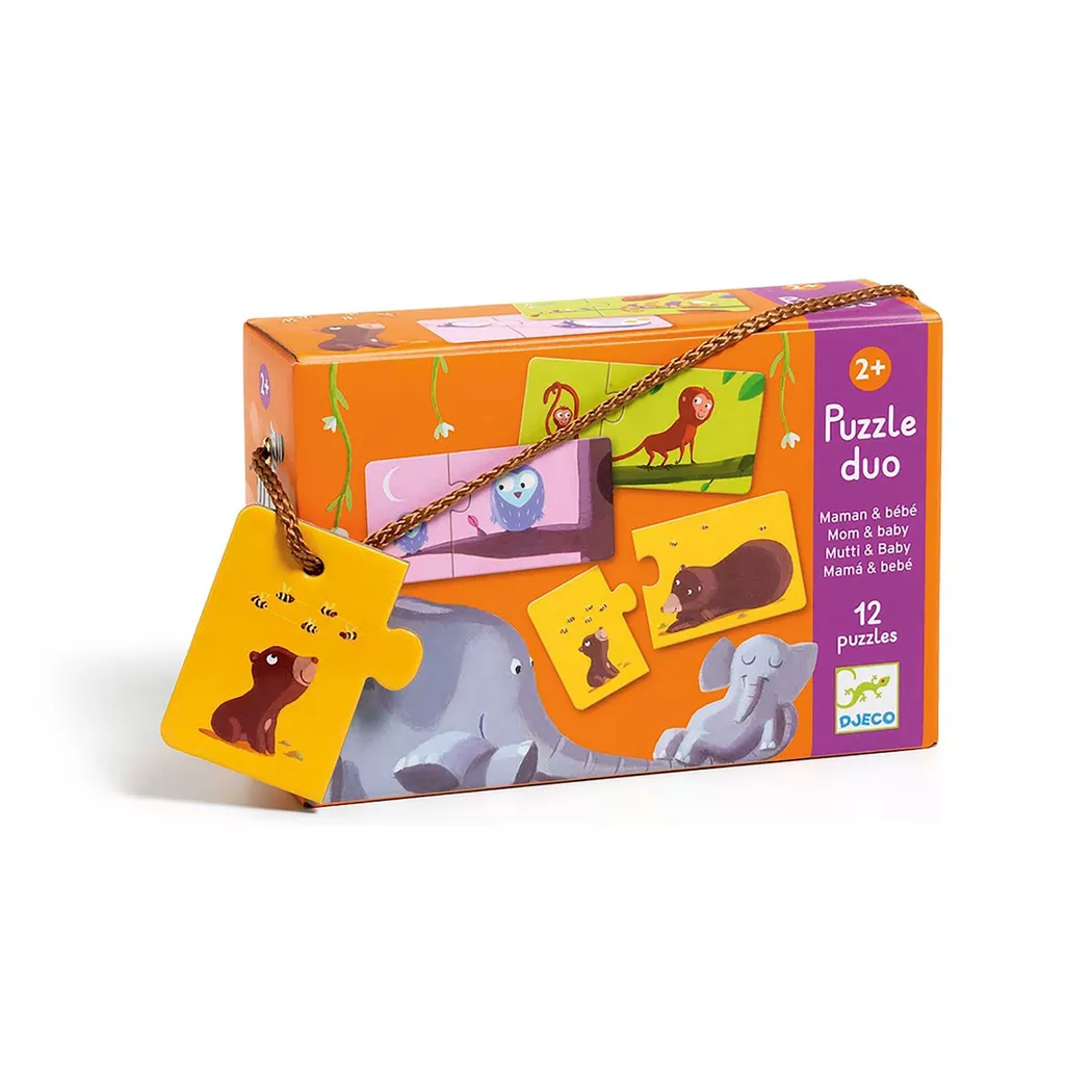 Djeco Puzzle duo/trio Puzzle Duo Mama und Kind