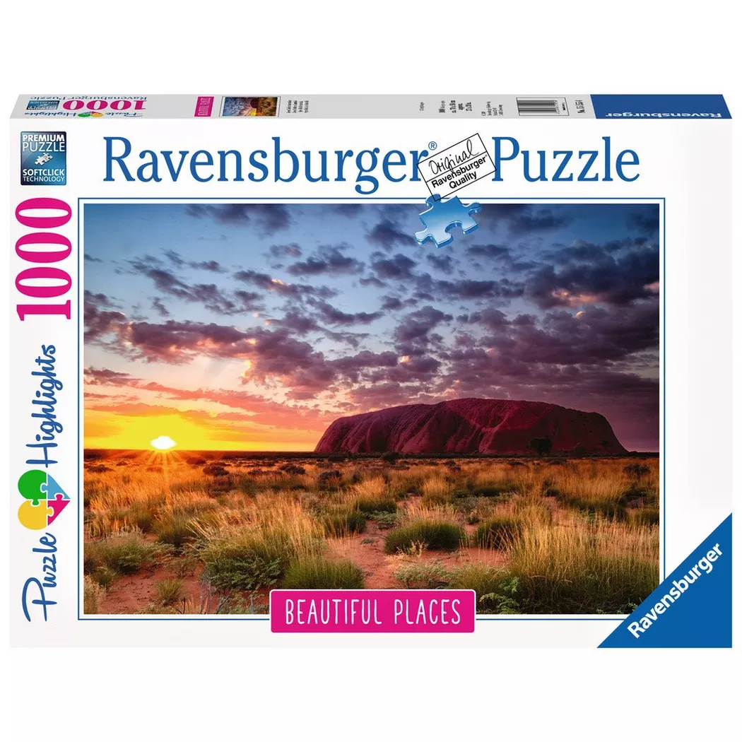 Ravensburger - Puzzle Ayers Rock in Australien, 1000 Teile, Multicolor
