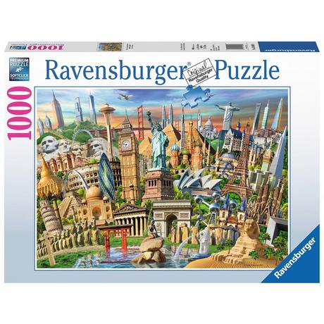 Ravensburger  Puzzle attractions touristiques, 1000 pièces 
