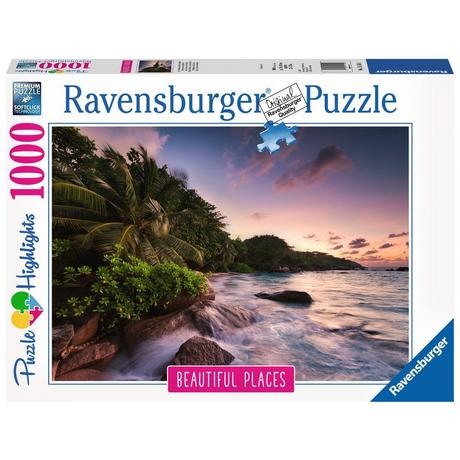 Ravensburger  Puzzle Island Praslin aux Seychelles, 1000 pièces 