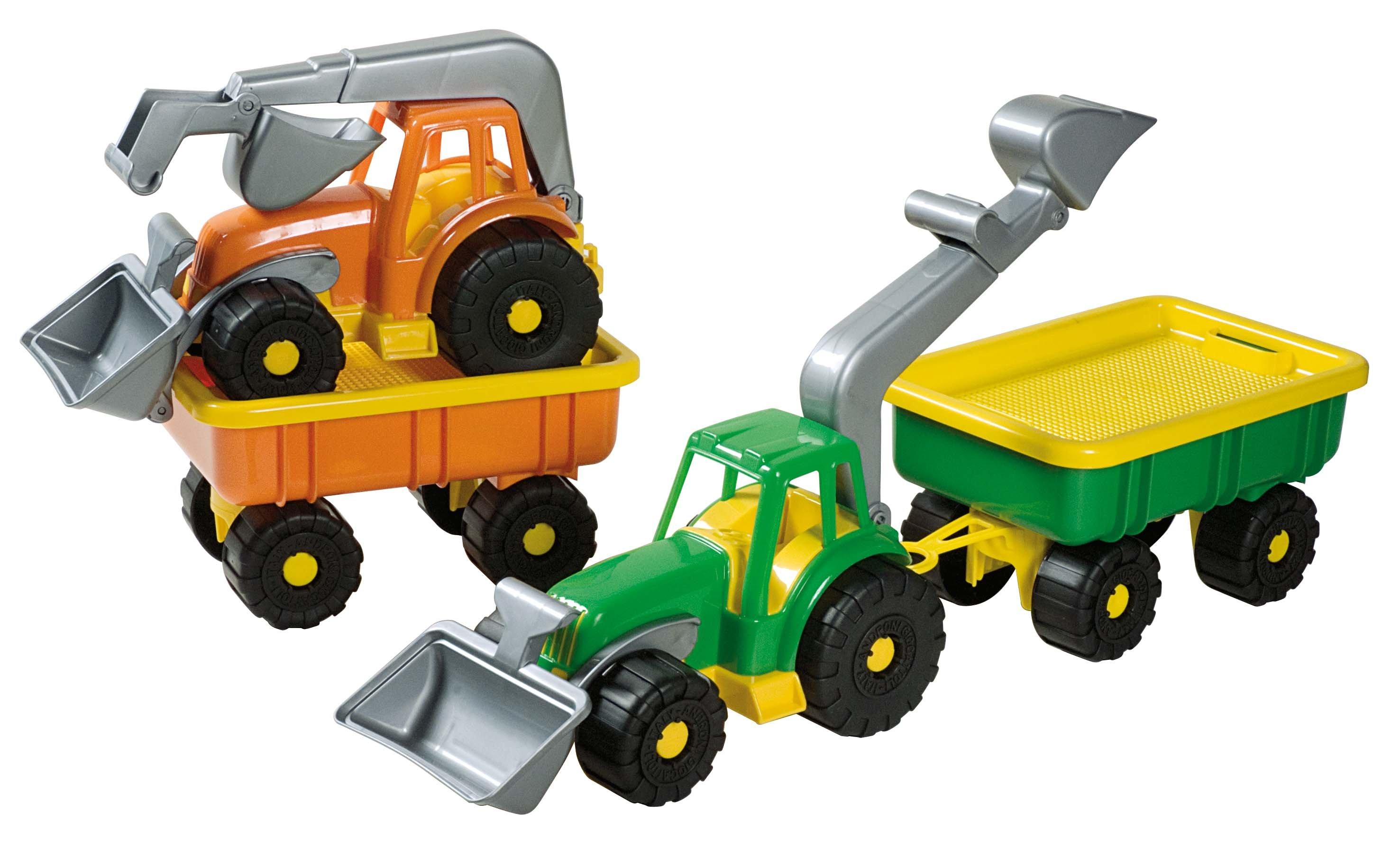 Image of Androni Traktor mit Anhänger