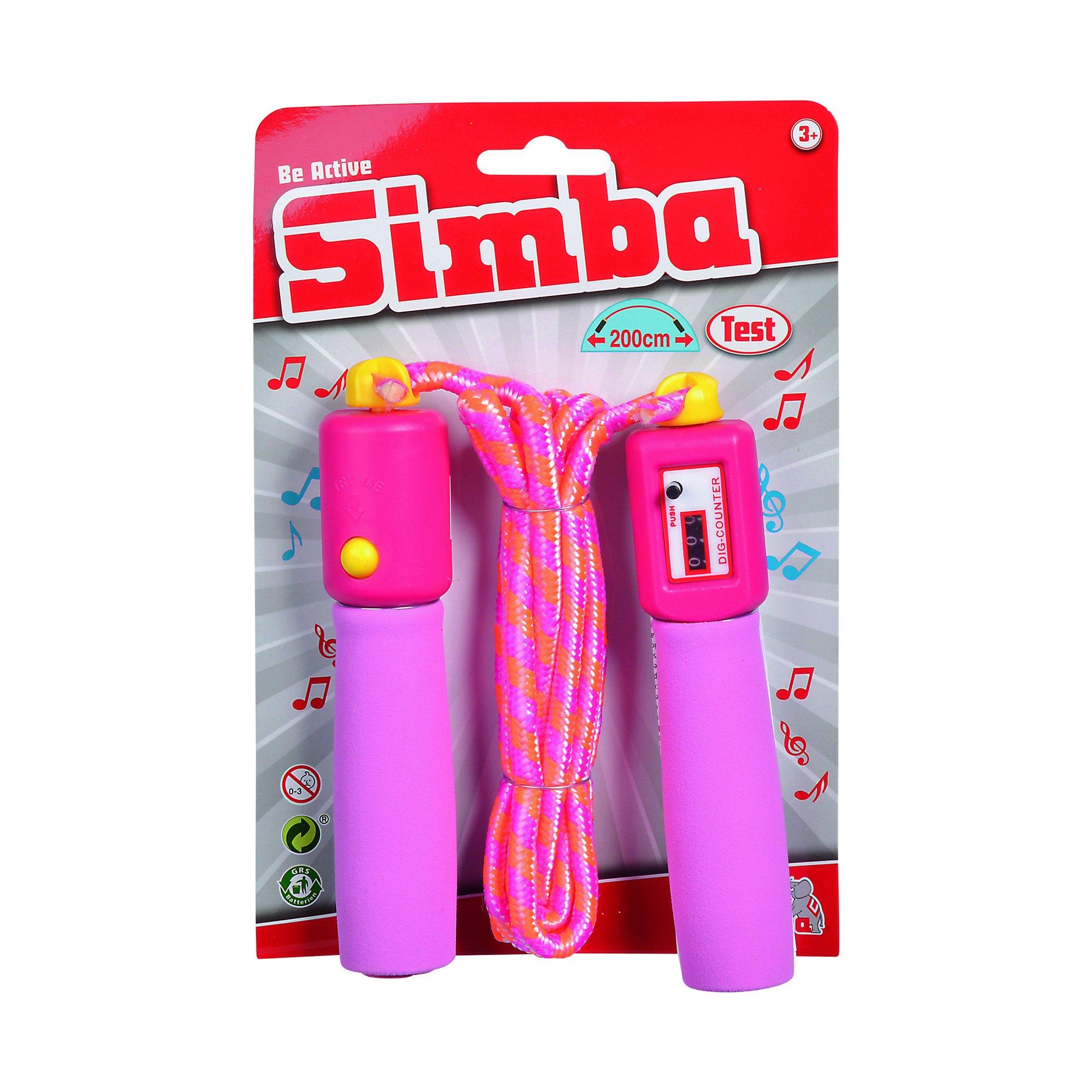 Simba  Saut à la corde avec musique et compteur, assortiment aléatoire 