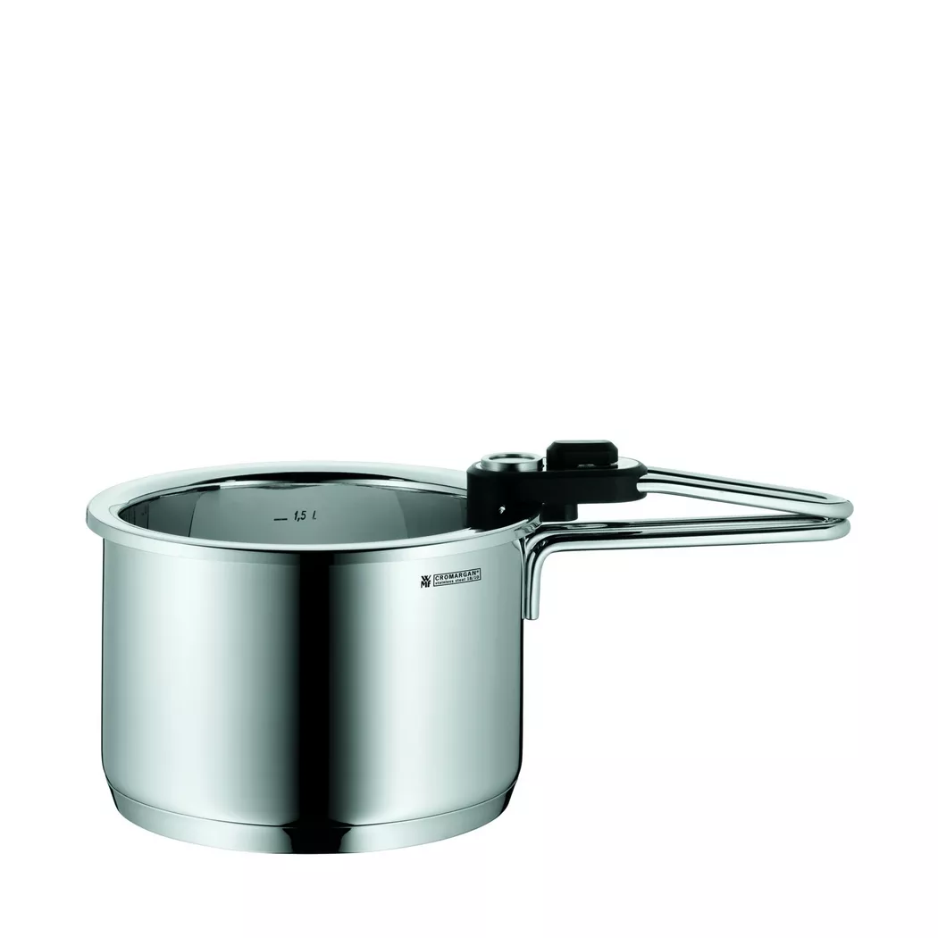 WMF Simmertopf mit Temperaturanzeige und Einsatz 18 cm silber baby