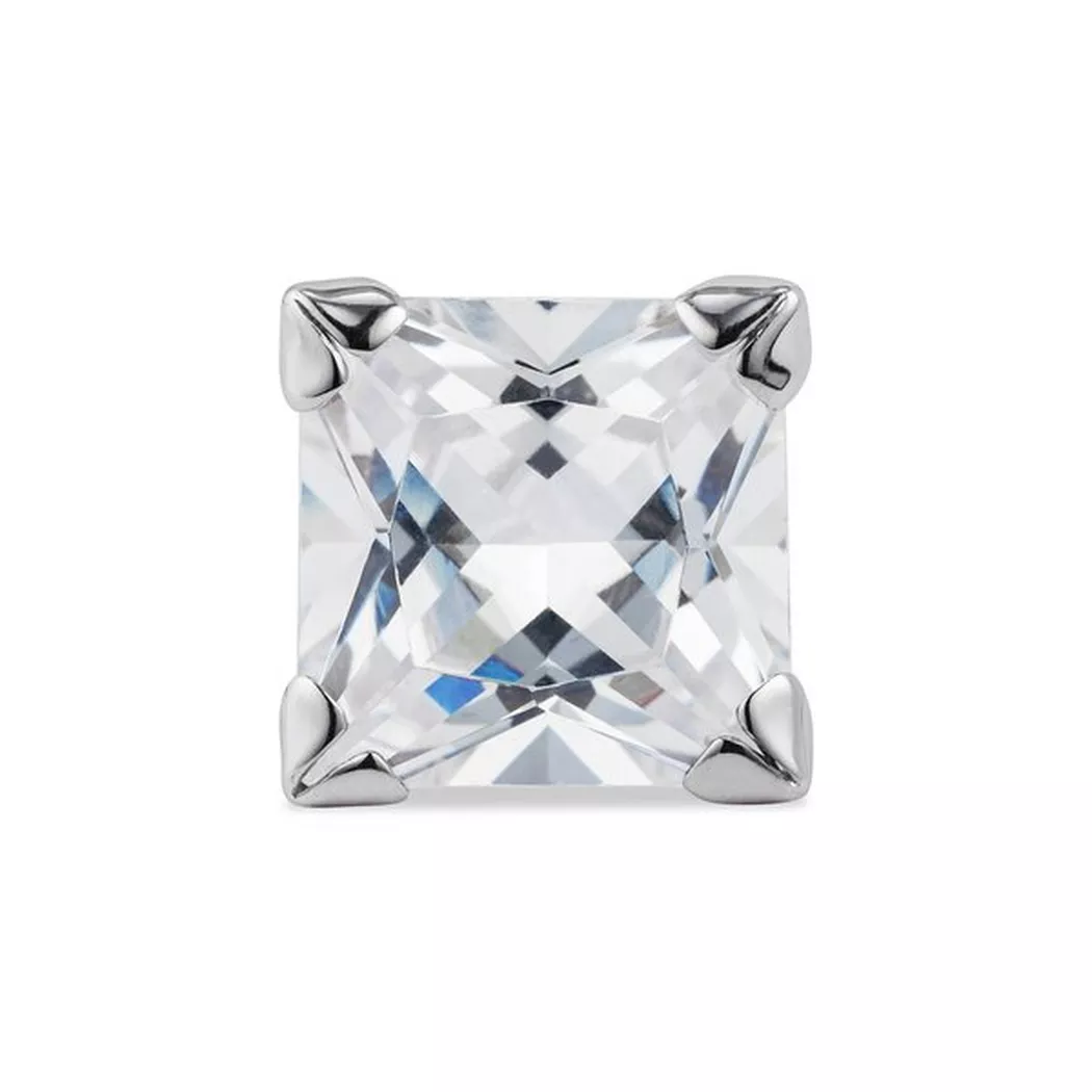 L' Atelier Gold 18 Karat by Manor - Einzelohrstecker, One Size, Weissgold 6