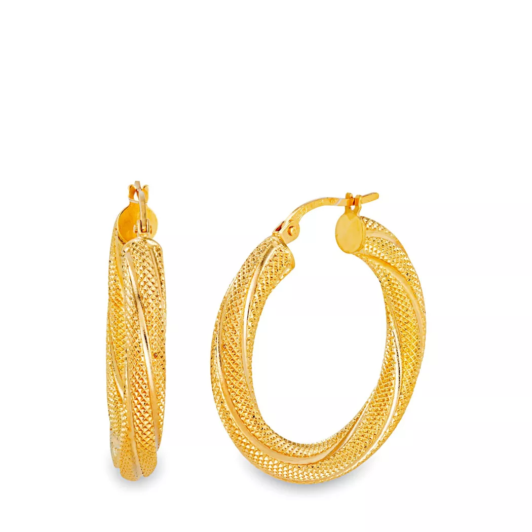 L' Atelier Gold 18 Karat by Manor - Ohrringe, One Size, Goldfarben