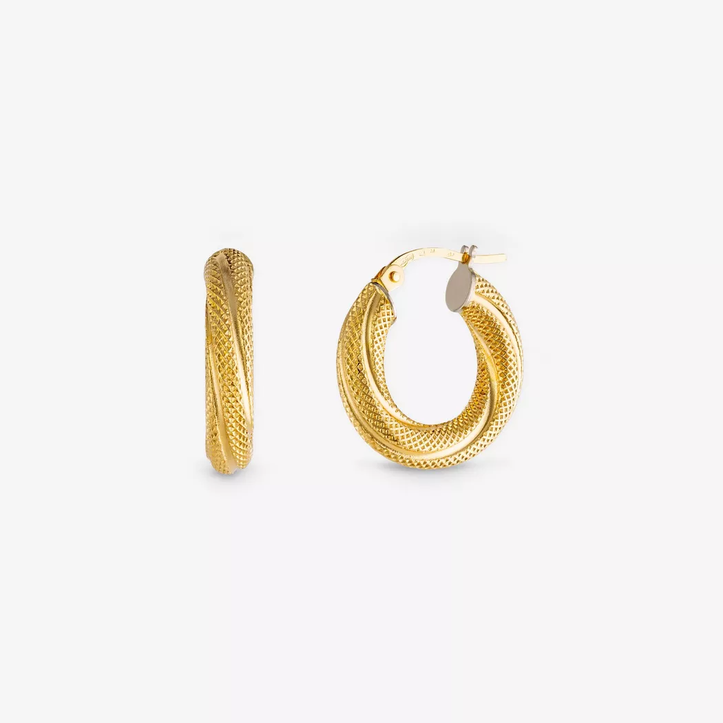 L' Atelier Gold 18 Karat by Manor - Creolen, One Size, Gelbgold 8