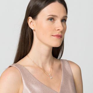 L' Atelier Gold 18 Karat by Manor  Set Collier/Ohrschmuck 