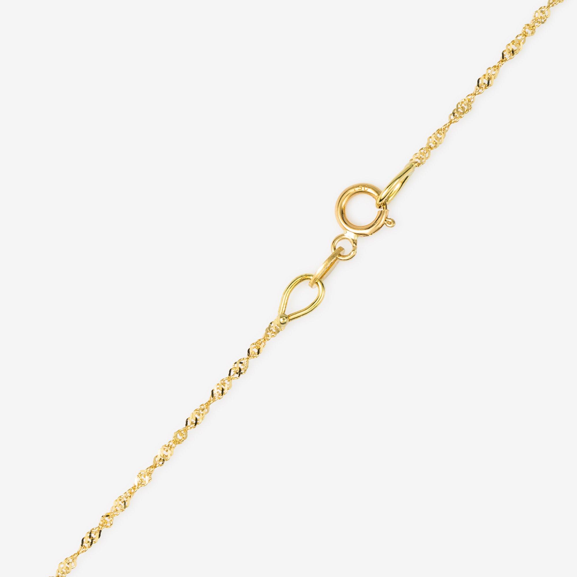 L' Atelier Gold 18 Karat by Manor  Halskette mit Anhänger 