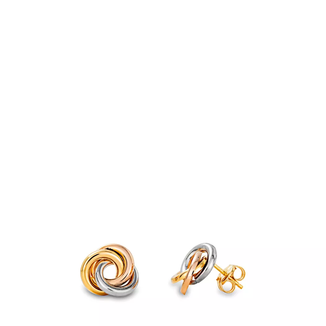 L' Atelier Gold 18 Karat by Manor - Ohrstecker, One Size, Roségold