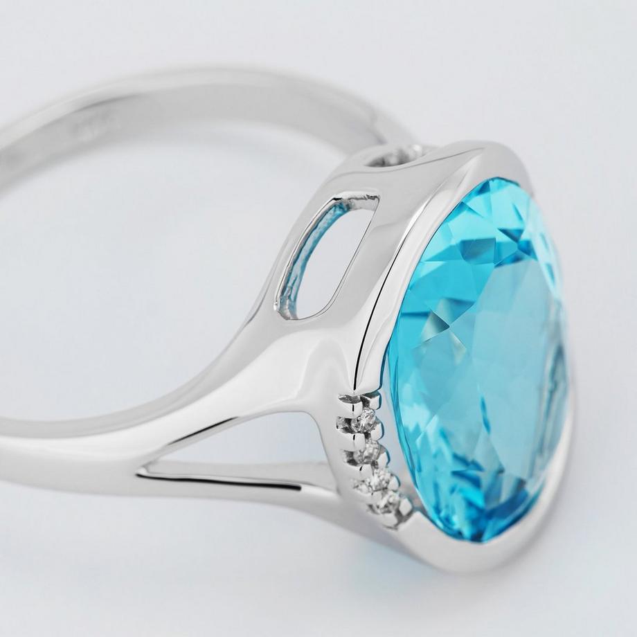 L' Atelier Gold 18 Karat by Manor  Ring mit Stein 