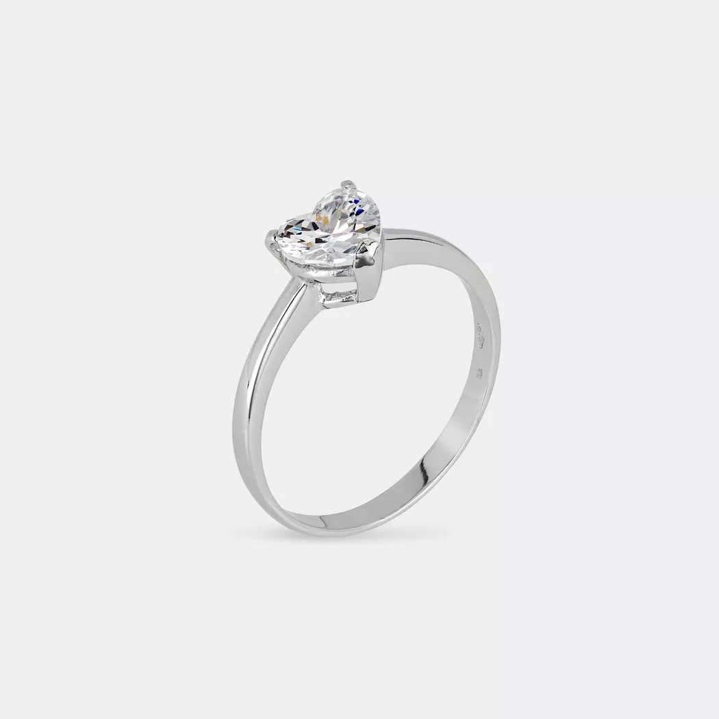 L' Atelier Gold 18 Karat by Manor - Ring, 52, Weissgold 10