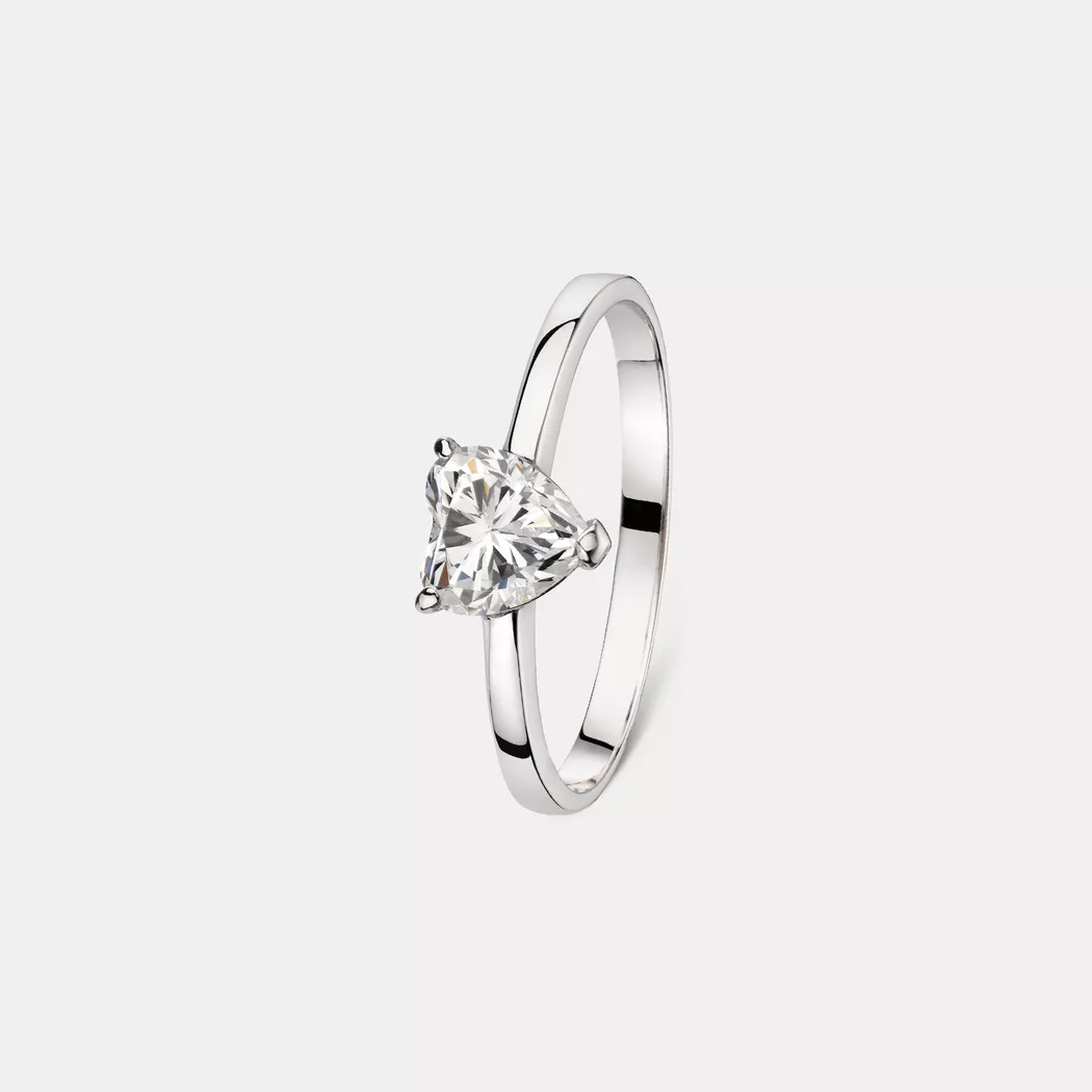 L' Atelier Gold 18 Karat by Manor - Ring, 56, Weissgold 4