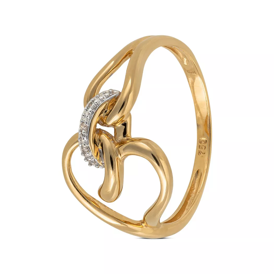L' Atelier Gold 18 Karat by Manor - Ring, 54, Gelbgold 9