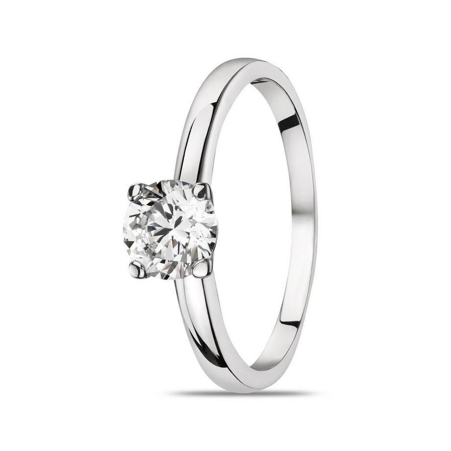 L' Atelier Gold 18 Karat by Manor  Bague avec zirconia synth. 