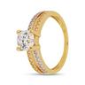 L' Atelier Gold 18 Karat by Manor  Ring mit Zirkonia 