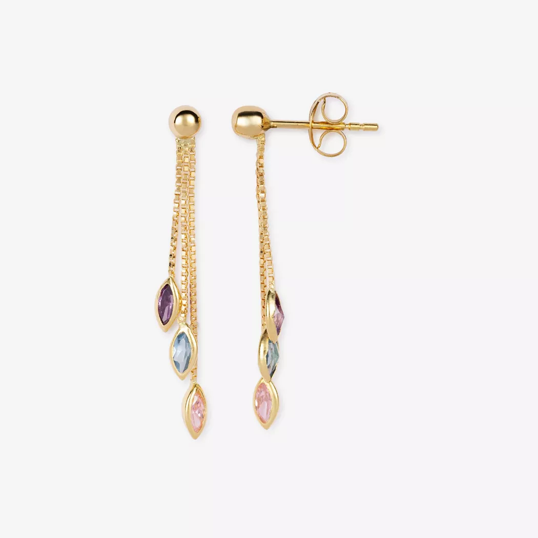 L' Atelier Gold 18 Karat by Manor - Ohrhänger, One Size, Gelbgold 7