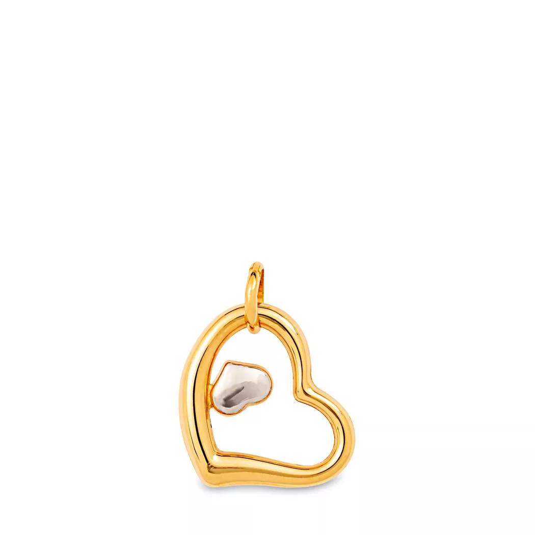 L' Atelier Gold 18 Karat by Manor - Anhänger, One Size, Zweifarbig