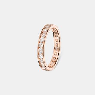 L' Atelier Gold 18 Karat by Manor  Bague avec zirconia synth. 