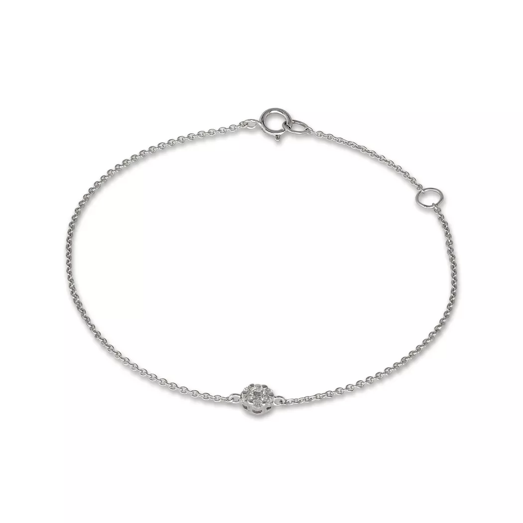 Sergio Ferris - Armband, 18cm, Weissgold