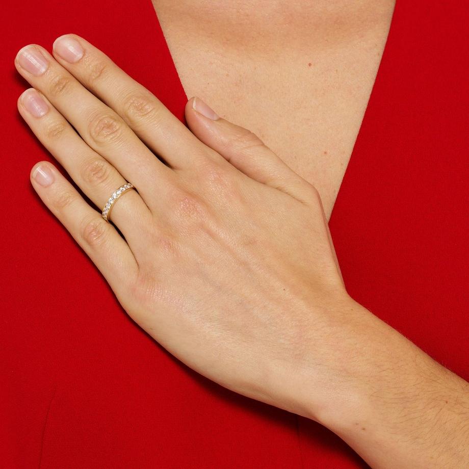 L' Atelier Gold 18 Karat by Manor  Anello con zircone sintetico 