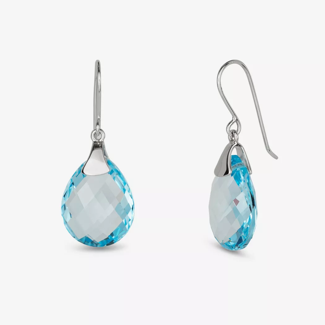 L' Atelier Gold 18 Karat by Manor - Ohrhänger, One Size, Weissgold
