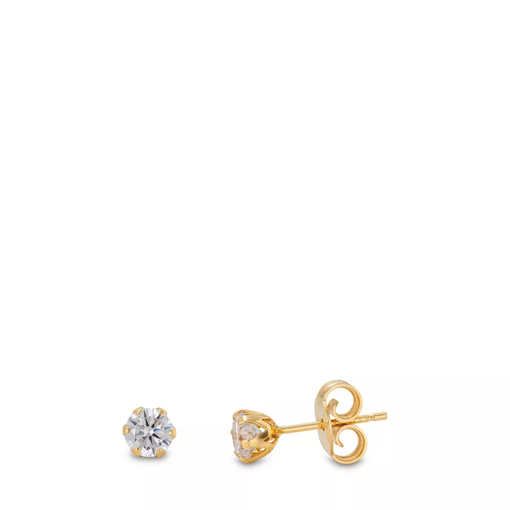 L' Atelier Gold 18 Karat by Manor - Ohrstecker, One Size, Gelbgold 2